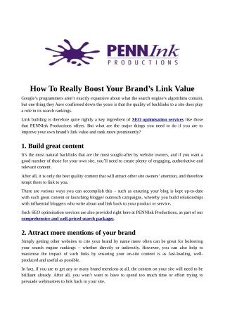 How To Really Boost Your Brandâ€™s Link Value