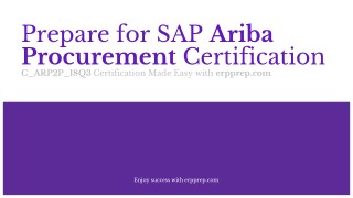 How to Prepare for SAP Ariba Procurement Certification?