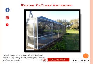 Pool Rescreening, Repair