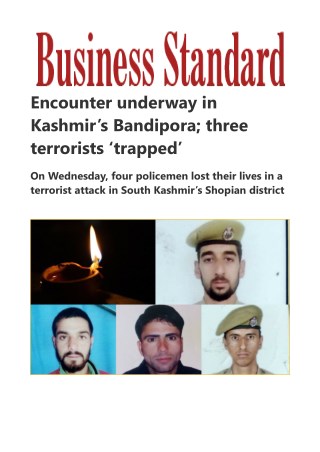 Encounter underway in Kashmir's Bandipora; three terrorists 'trapped'