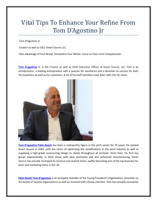 11 Vital Tips To Enhance Your Refine From Tom D