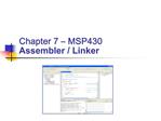 Chapter 7 MSP430 Assembler