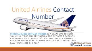 Book your flight ticket with United Airlines Contact Number-1-888-912-7017