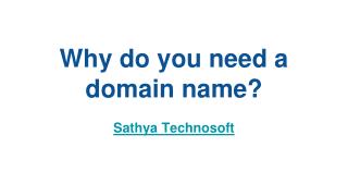 Domain Registration Company in India | Sathya Technosoft