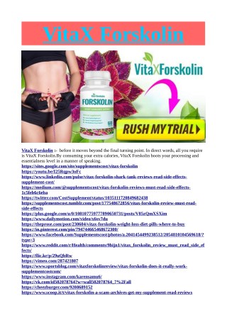Vitax Forskolin â€“ Weight Management Pills Is Effective and price