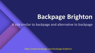 Backpage Brighton