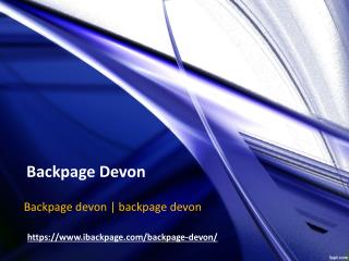 Backpage Devon