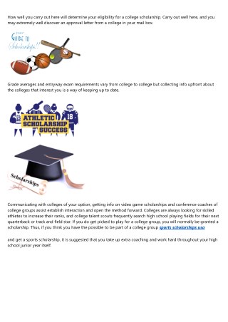 College Sports Scholarships