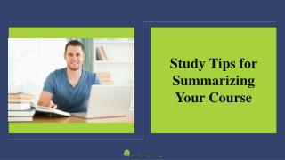 Summarizing Techniques For Effective Online Learning