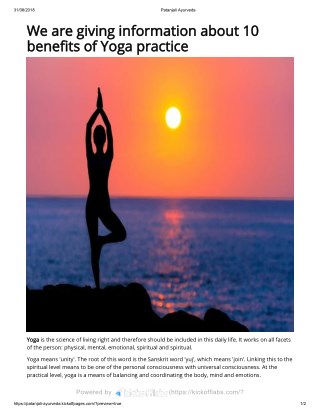 We are giving information about 10 benefits of Yoga practice
