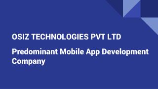 Predominant Mobile App Development Company