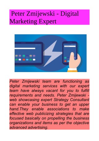 Peter Zmijewski - Digital Marketing Expert