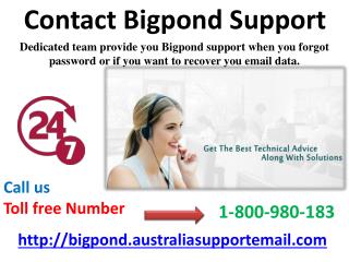Get Help 1-800-980-183 Contact Bigpond Support