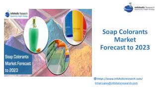 Soap colorants market Forecast 2023