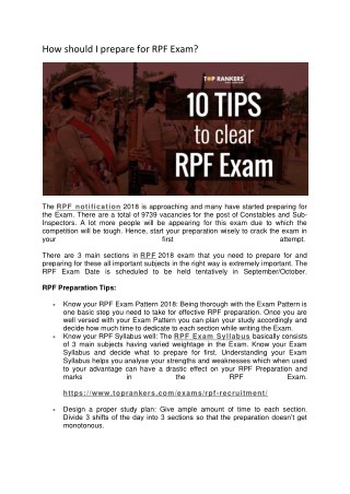 RPF Online Test