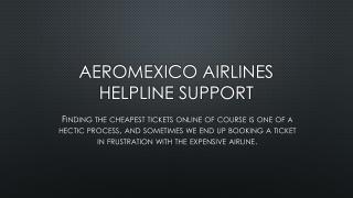 Aeromexico airlines helpline support