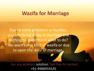 Wazifa for Marriage by Black Magic Specialist in Bangalore