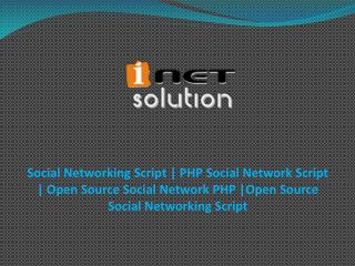Open Source Social Networking Script | Social Networking Script