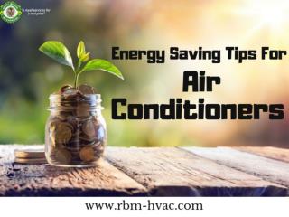 Energy Saving Tips For Air Conditioner