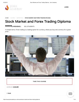 Stock Market and Forex Trading Diploma