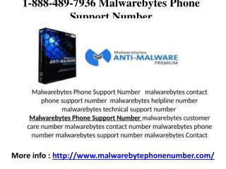 1-888-489-7936 Malwarebytes Technical Support Phone Number