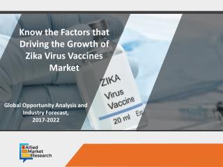 Zika Virus Vaccines Market Expected to Reach $18,697 Million,Globally, by 2022