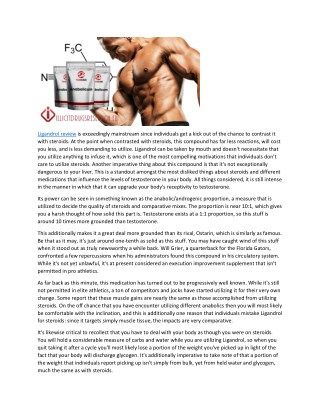 Ligandrol lgd4033 A Powerful Way To Build More Muscle
