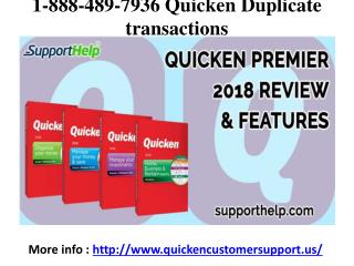 1-888-489-7936 Quicken Customer Support Phone Number