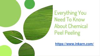 Everything You Need To Know About Chemical Peel Peeling
