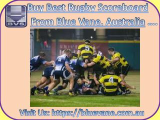 Buy best Rugby Scoreboard from Blue Vane, Australia at Best Price