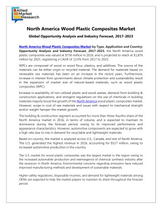 North America Wood Plastic Composites Market