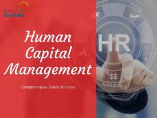 Inclusive Solution For Human Capital Resource | Sirius Solutions
