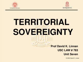 TERRITORIAL SOVEREIGNTY