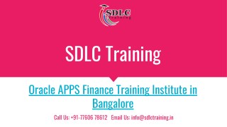 Realtime and Job Oriented Oracle APPS Finance Training in Marathahalli, Bangalore