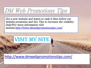 DM Web Promotions Tips