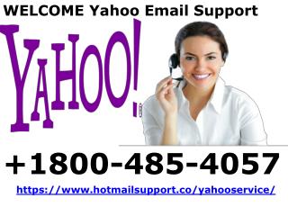 Yahoo Customer Service 1800-485-4057 For Yahoo Support