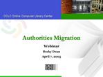 Authorities Migration