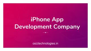 iPhone app development company in India