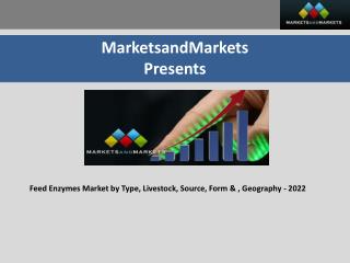 Feed Enzymes Market by Type, Livestock, Source, Form &, Geography - 2022