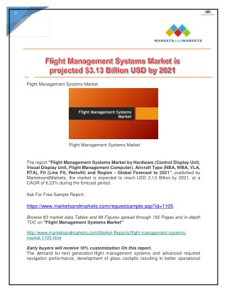 Flight Management Systems (FMS) Market