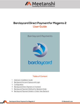 Magento 2 Barclaycard Payments