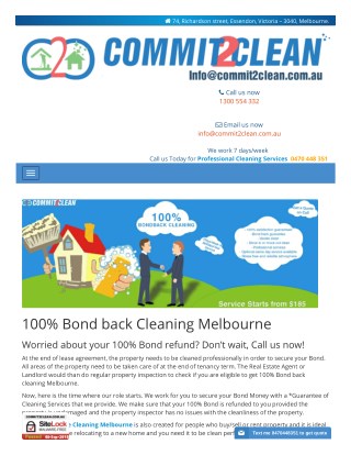 Bond back cleaning Melbourne