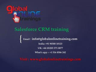 Salesforce CRM training | Best Salesforce CRM admin developer training