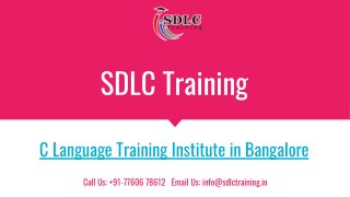 Realtime and Job Oriented C Language Training in Marathahalli, Bangalore