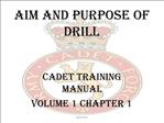 AIM AND PURPOSE OF DRILL