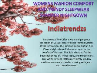 Womens Fashion Comfort And Trendy Sleepwear Summer Nightgown