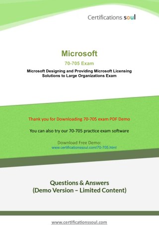 Microsoft 70-705 Microsoft Certified Professional Questions