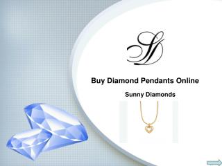 Buy Diamond Pendants Online | Sunny Diamonds
