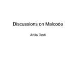 Discussions on Malcode