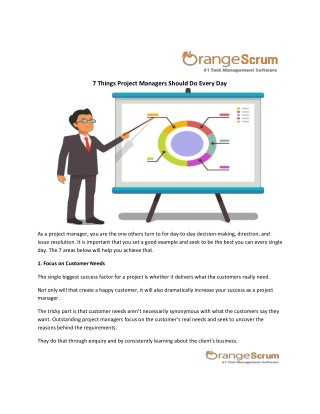 7 Things Project Managers Should Do Every Day